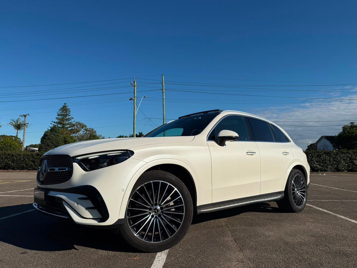 Mercedes-Benz GLC 300 — white luxury SUV, front three-quarter view